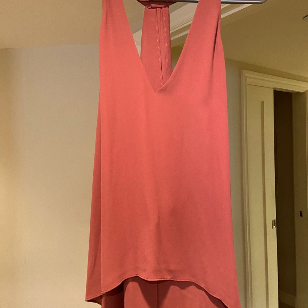 Bcbg Jazzie silk top, size XS Terracotta